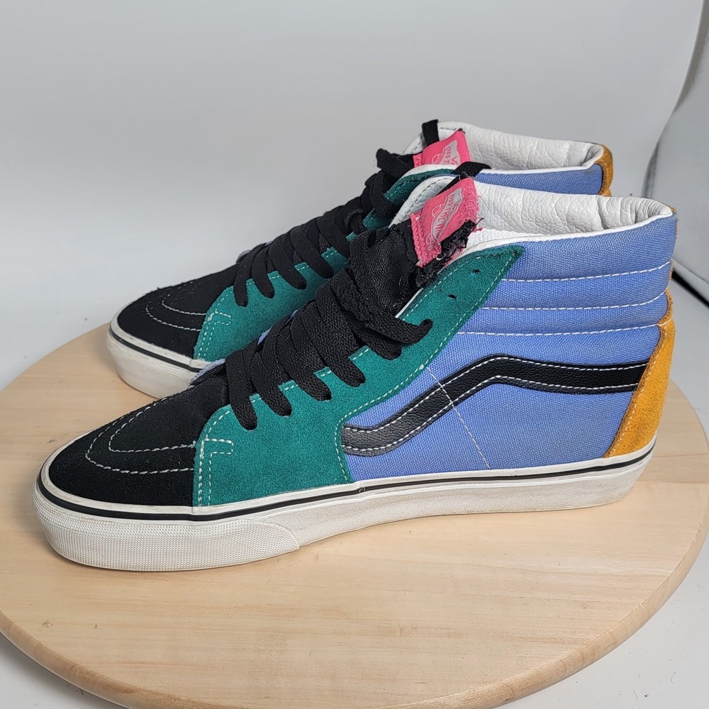 Vans SK8 Hi Multi Color Mix & Match Shoes Sneakers Men Size 8.5 (Read) - Picture 7 of 11